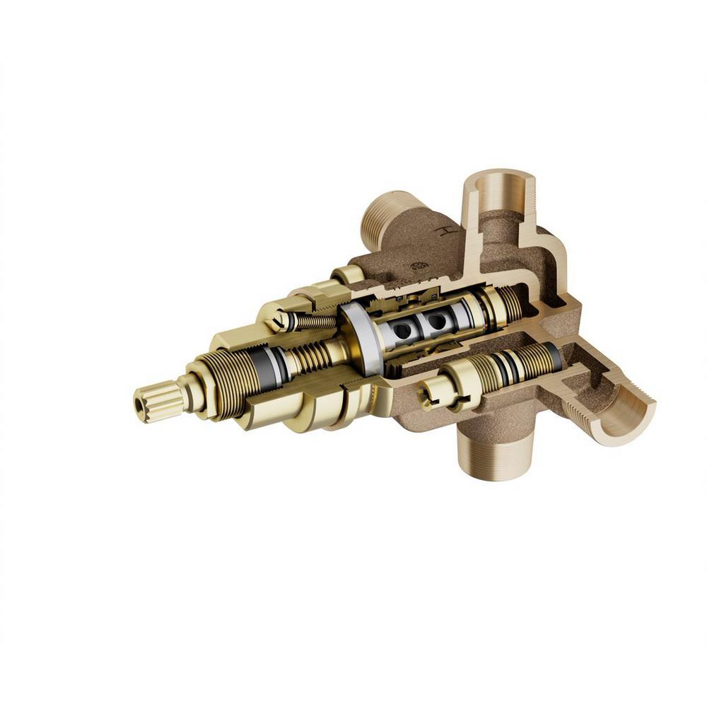 Symmons Temptrol Brass Tub And Shower Valve With Service Stops