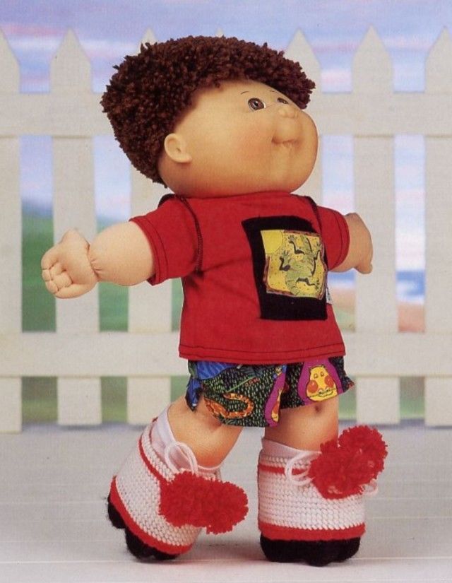 Cabbage Patch Doll's Roller Skates Plastic Canvas Pattern/Instructions