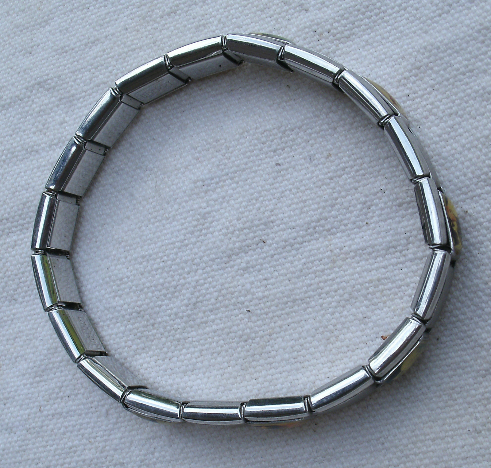 Italian Charm Link Bracelet, silver,stretchy,from 2000horse,dog,cat,goat,animal Bracelets