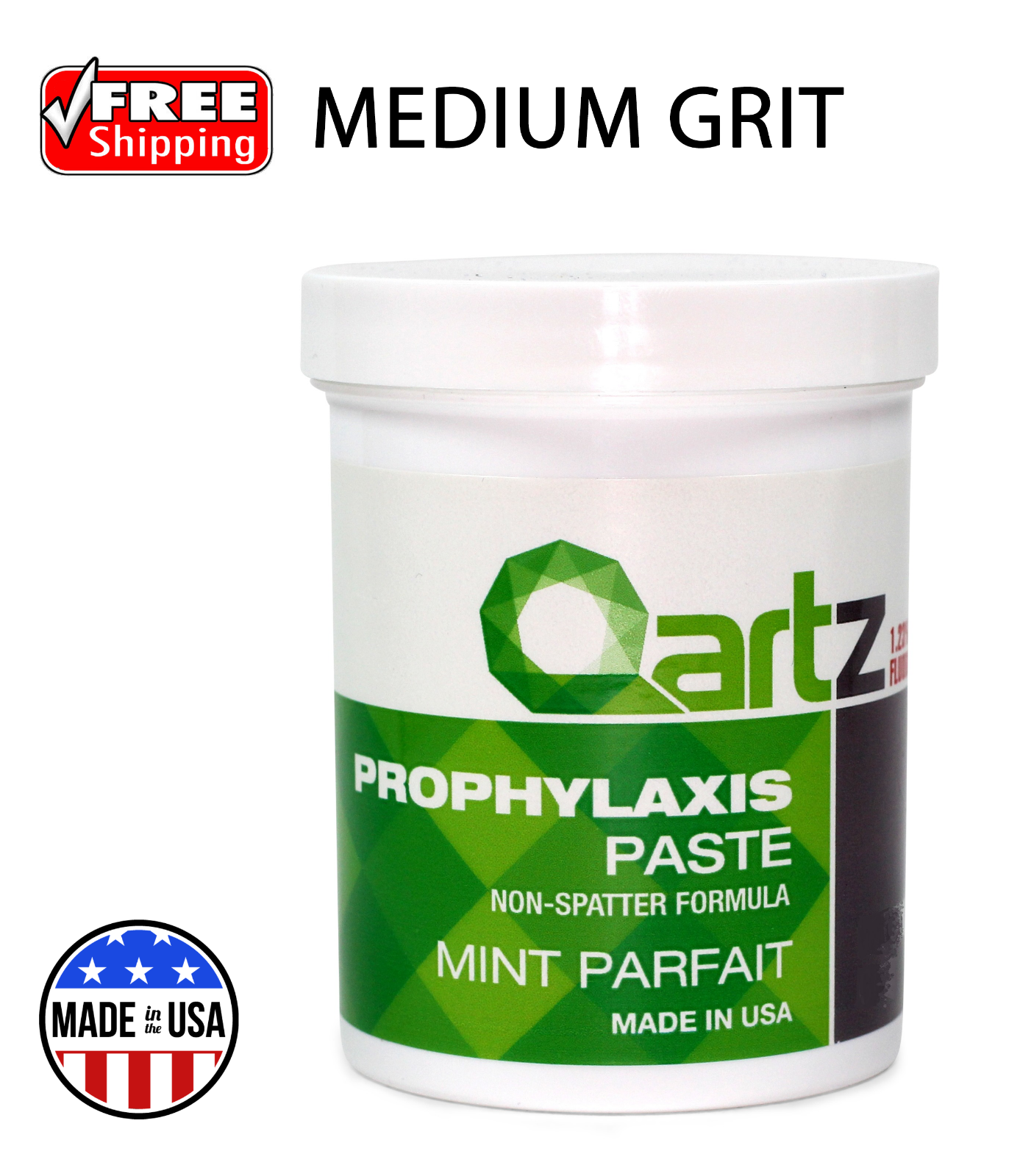 MEDIUM GRIT MINT PARFAIT QARTZ PROPHY PASTE DENTAL PROPHYLAXIS 340g