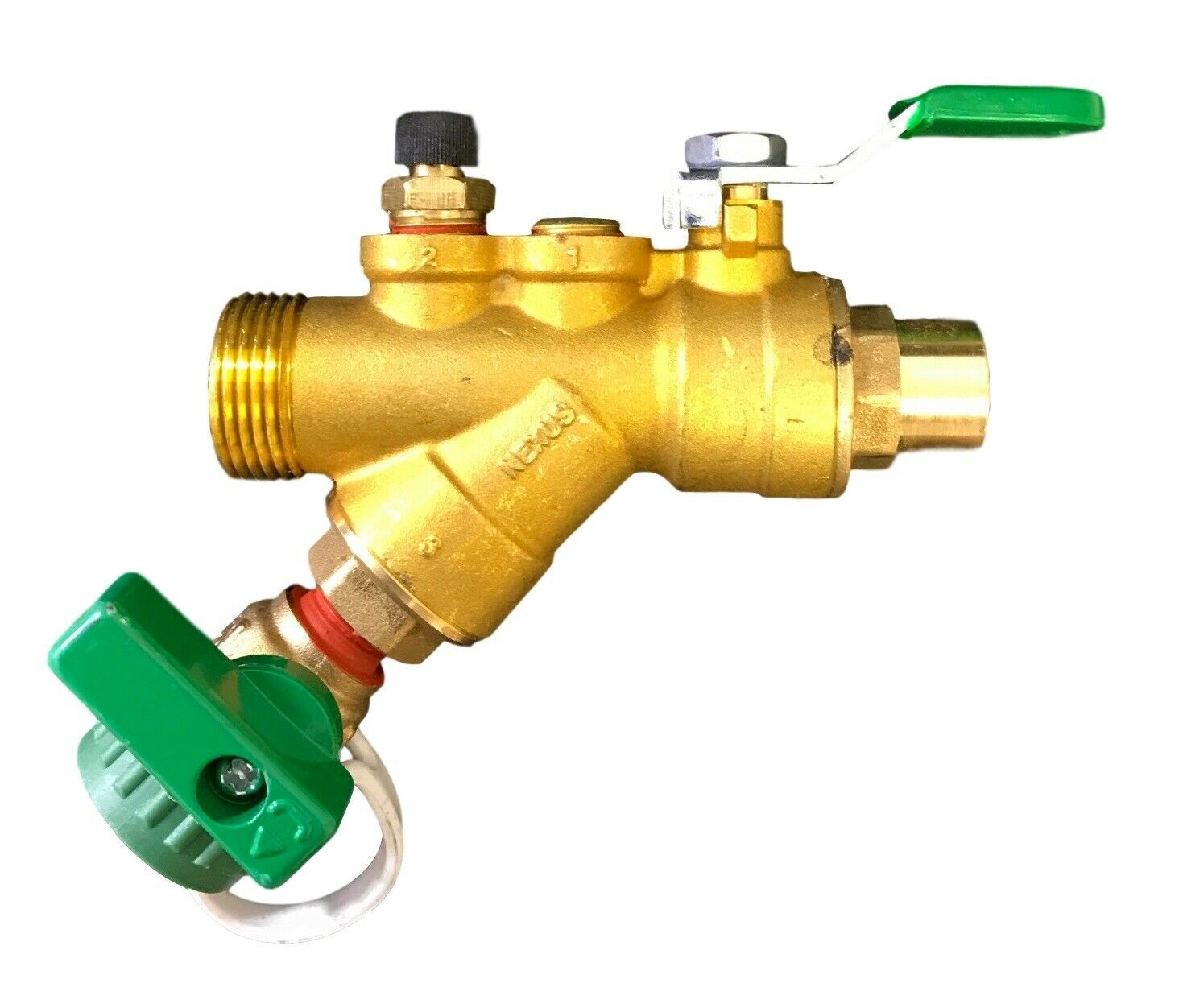 Nexus 3/4" UltraY YStrainer 1/2" Sweat Union End Blowdown Valve No