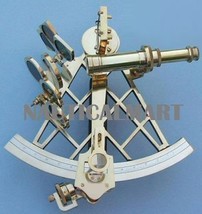 NauticalMart Eight-inch Drum Solid Brass Sextant 
