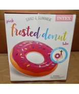 Intex Sand & Summer Pink Frosted Sprinkle Donut Pool Tube Float 39" x 10" 225G - $4.39
