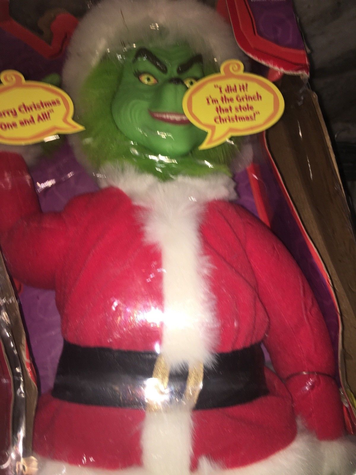 grinch talking plush