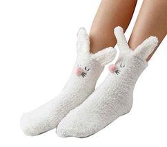 Alien Storehouse Cute Fuzzy Socks Slipper Socks Non-slip Comfortable [C] - $17.97