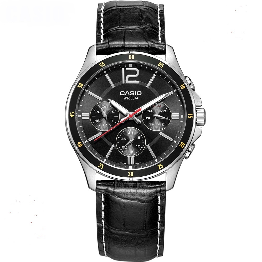 Casio MTP-1374L-1A Original Men Watch Luxury Quartz Waterproof Sports Wristwatch