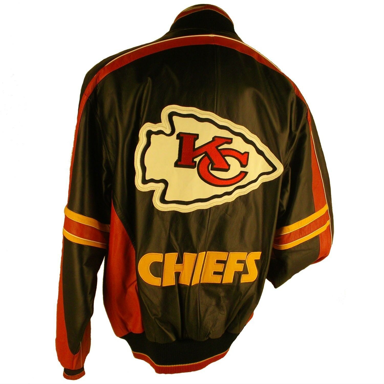 Men's JH Design Black Kansas City Chiefs Poly Twill Jacket