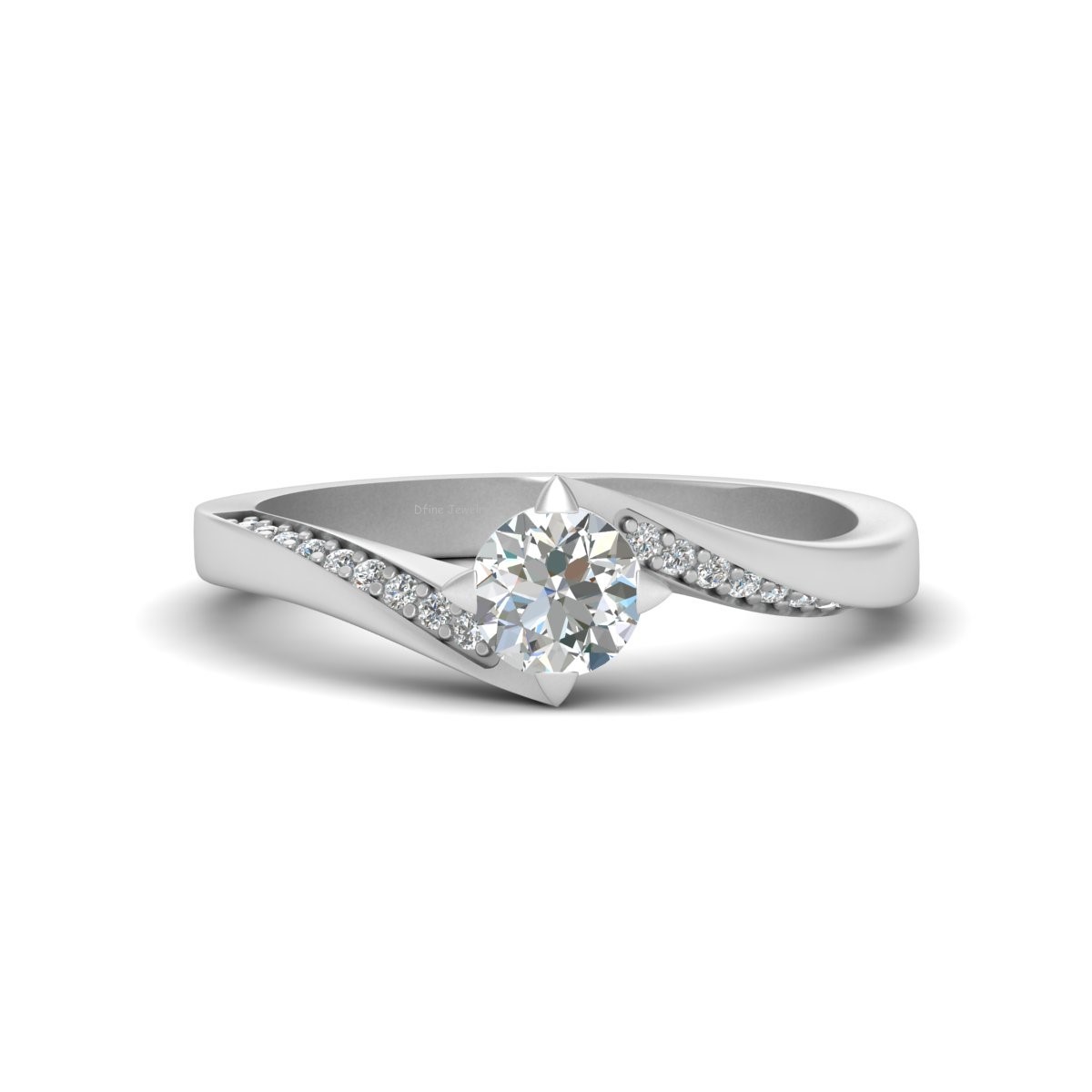 Diamond Wedding Ring Womens Diamond Promise Ring Gift For Her Anniversary Gift
