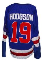 Any Name Number Buffalo Bisons Retro Hockey Jersey Blue Any Size image 5