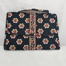 Vera Bradley Cosmetic Bag Pirouette Black Red Travel Toiletry Folding - $25.71