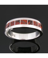 Dinosaur bone man&#39;s ring in sterling silver - $360.00