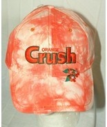 Vtg Womens Jeweled Orange Crush Distressed Baseball Cap Hat New OSFM Tags - $14.89