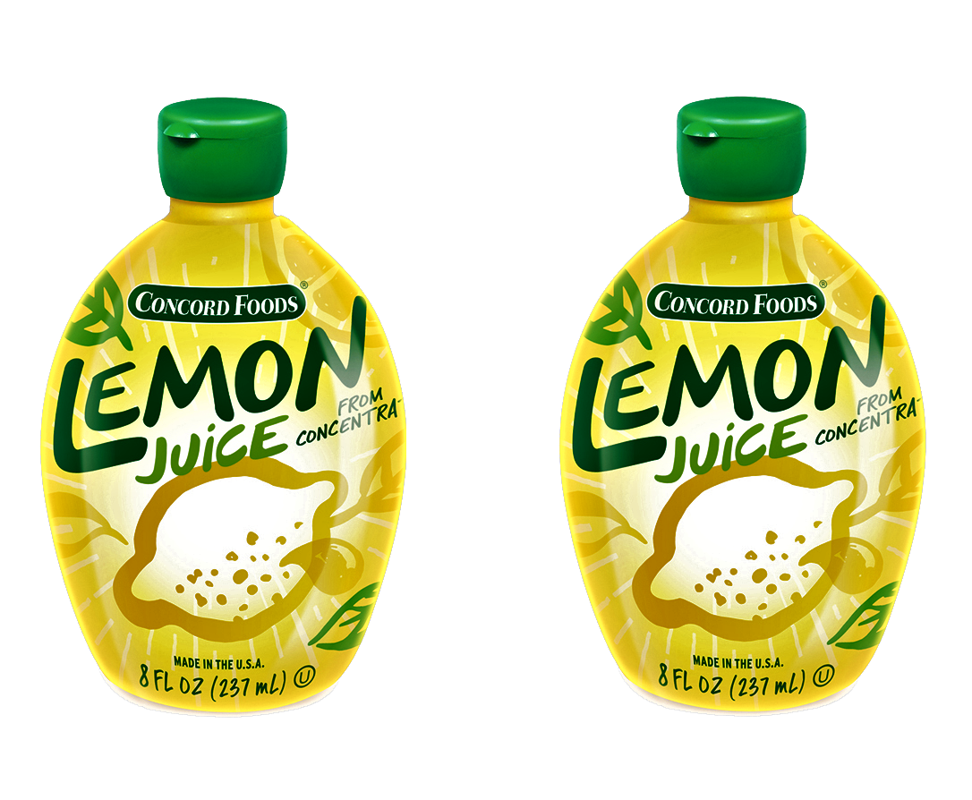 Concord Foods Concentrate Lemon Juice 4.5oz Bottle 2 Bottles Food