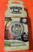 4 new yankee candle smart scent vent clip air freshener picnic in the park - $13.00