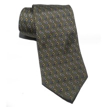 RUFFINI Italia Men Dress Silk Tie Green 60" long 3.75" wide Made in USA - $9.65