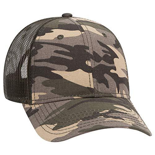 Adjustable Blank 6 Panel Low Profile Camouflage Cotton Twill Mesh Back ...