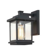 Brand New LNC Square 1-Light Black Outdoor Wall Lantern Sconce  - $44.55