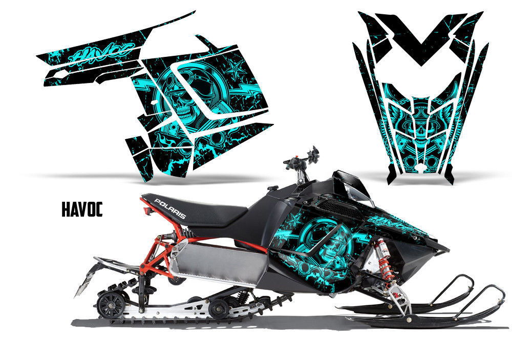 Sled Decal Wrap Polaris Pro Rmk Rush Snowmobile Graphics Kit 2011 2014 Havoc Mnt Accessories