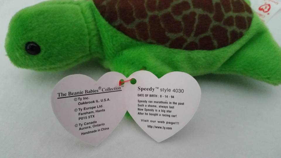 ty beanie baby speedy turtle