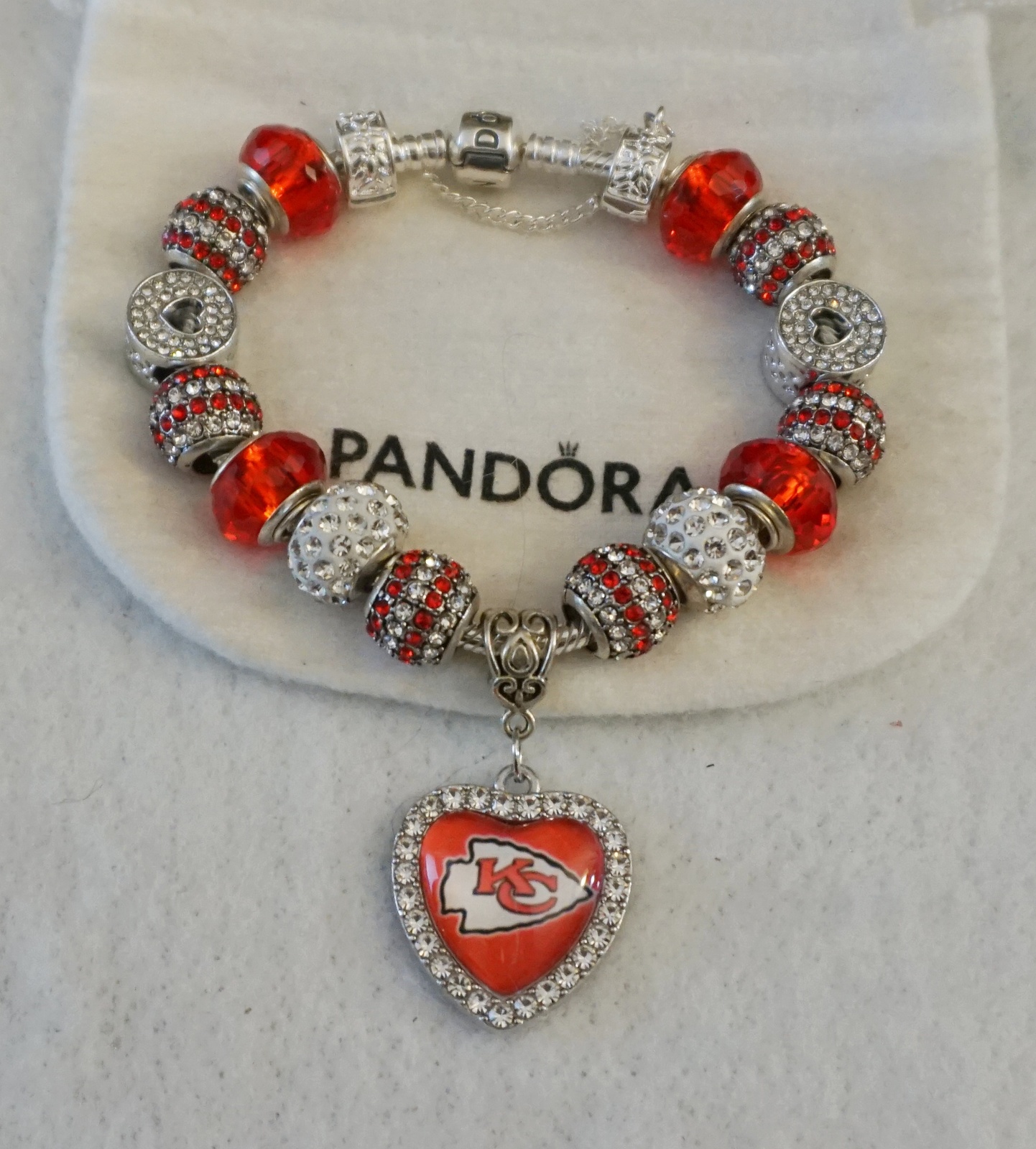 Classy Chiefs  - Authentic Pandora Bracelet