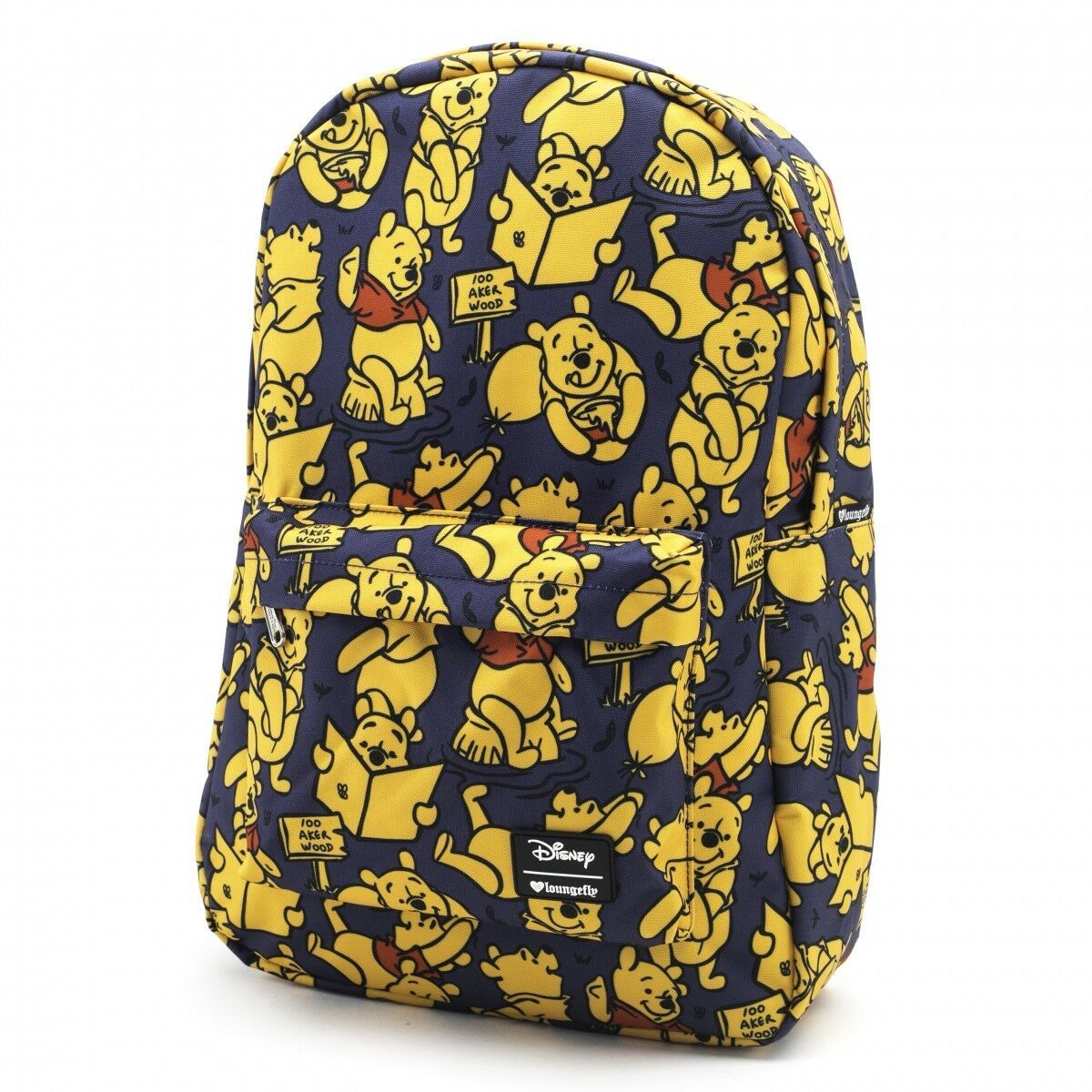 Loungefly Disney Winnie the Pooh Bear Print School Book Bag Backpack ...