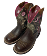 Women ARIAT Fat Baby Western Cowboy Cowgirl Boots Camo w/ Brown Leather ... - $62.99