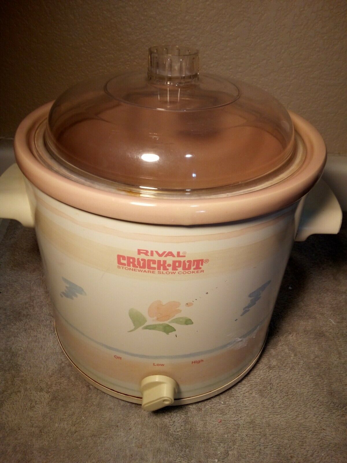 VTG RIVAL CROCK POT SLOW COOKER MODEL 3100PLASTIC LIDFREE SHIP