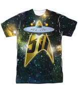 Star Trek 50th Anniversary USS Enterprise Ship Sublimation T-Shirt NEW U... - £20.90 GBP