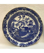 Blue Willow Burleigh Ware Tea Bag Bowl Dish Plate England Asian House Theme - $9.85