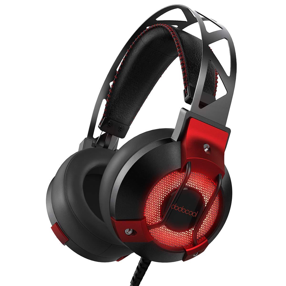 dodocool Stereo Gaming Headset for PS4 PC, 7.1 Surround Sound Over Ear Headphone Headsets