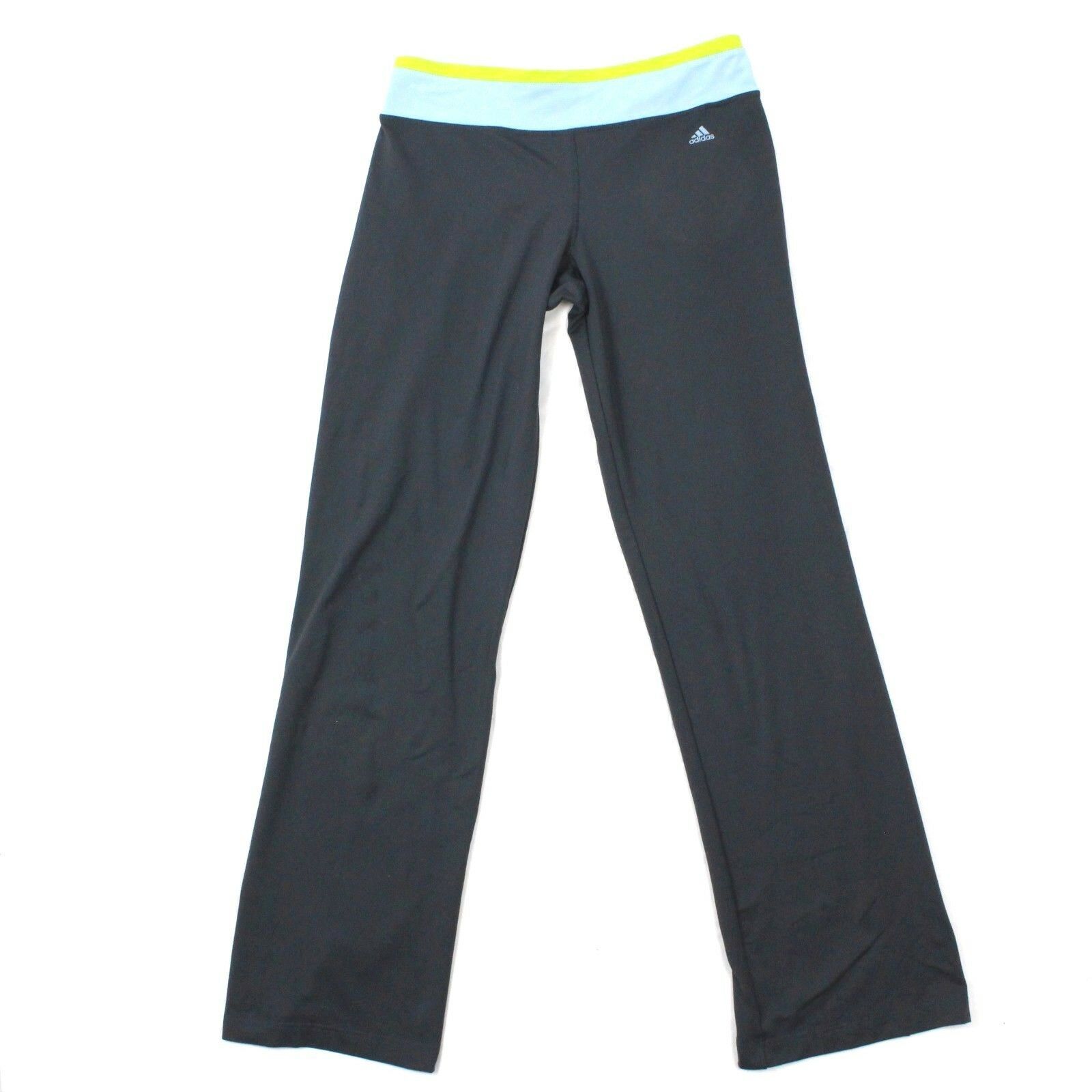 Adidas Yoga Pants Women's Size Medium M Gray Pull On Pant Straight Leg