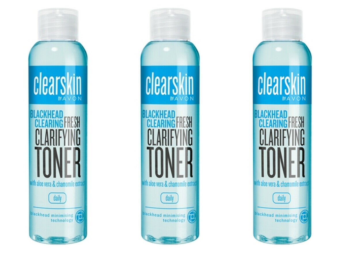 Primary image for 3 x Avon Clearskin Purifying Astringent Toner Blackhead Clearing  100 ml New