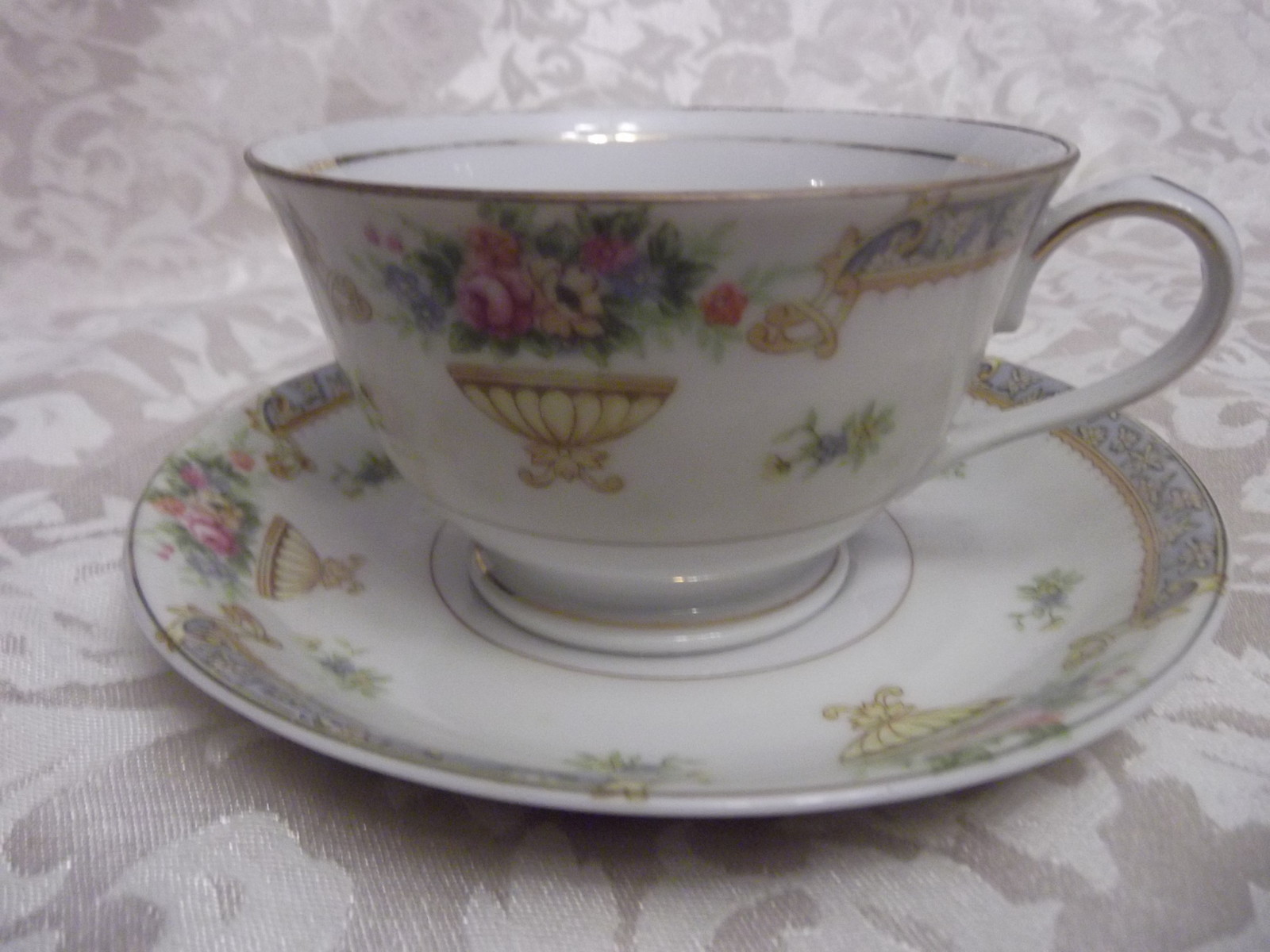 Made in Occupied Japan, demitasse cup and saucer, hand painted