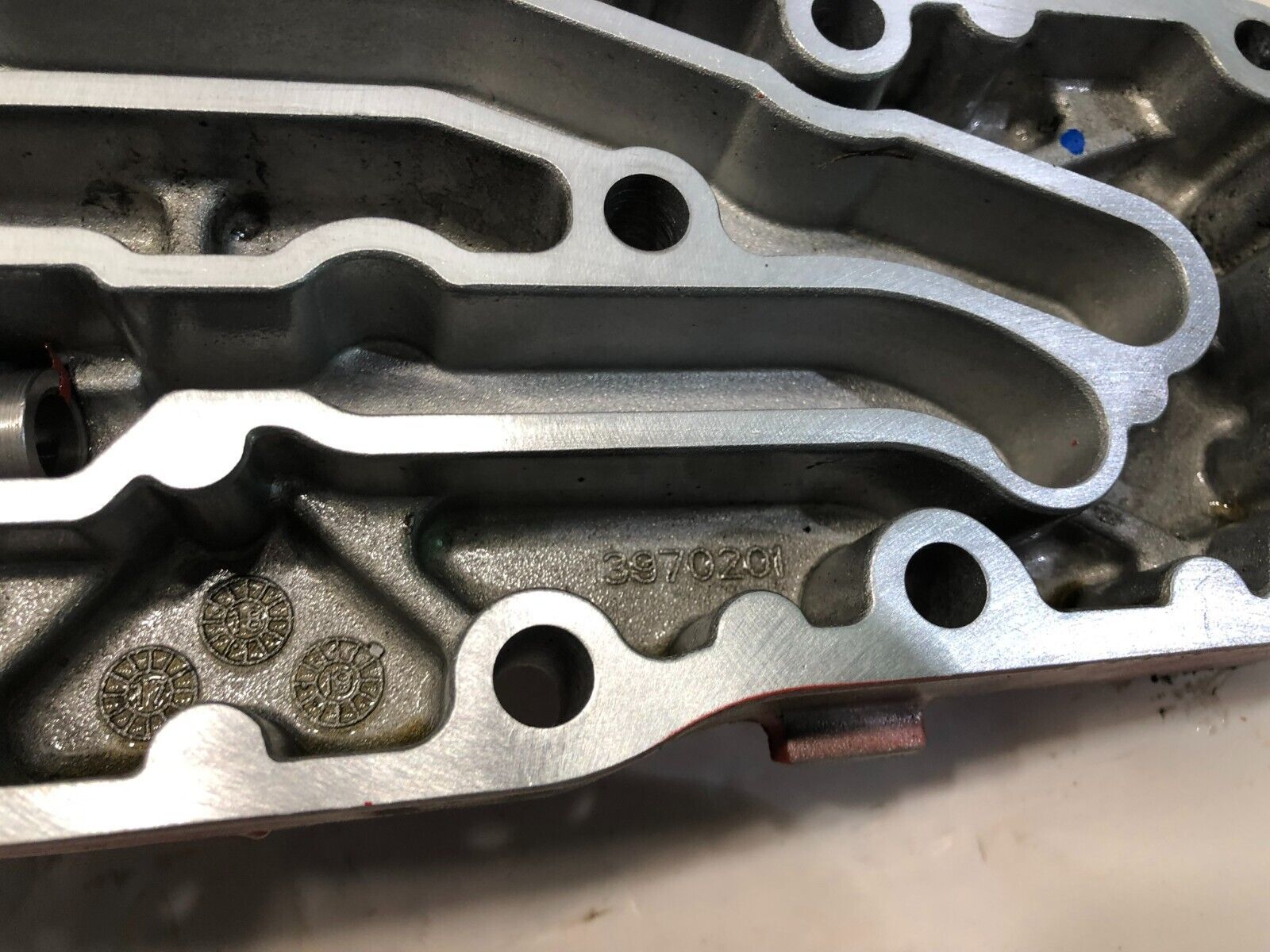 2020 Cummins ISB 6.7 Diesel Engine Oil Filter Base Cooling Cover