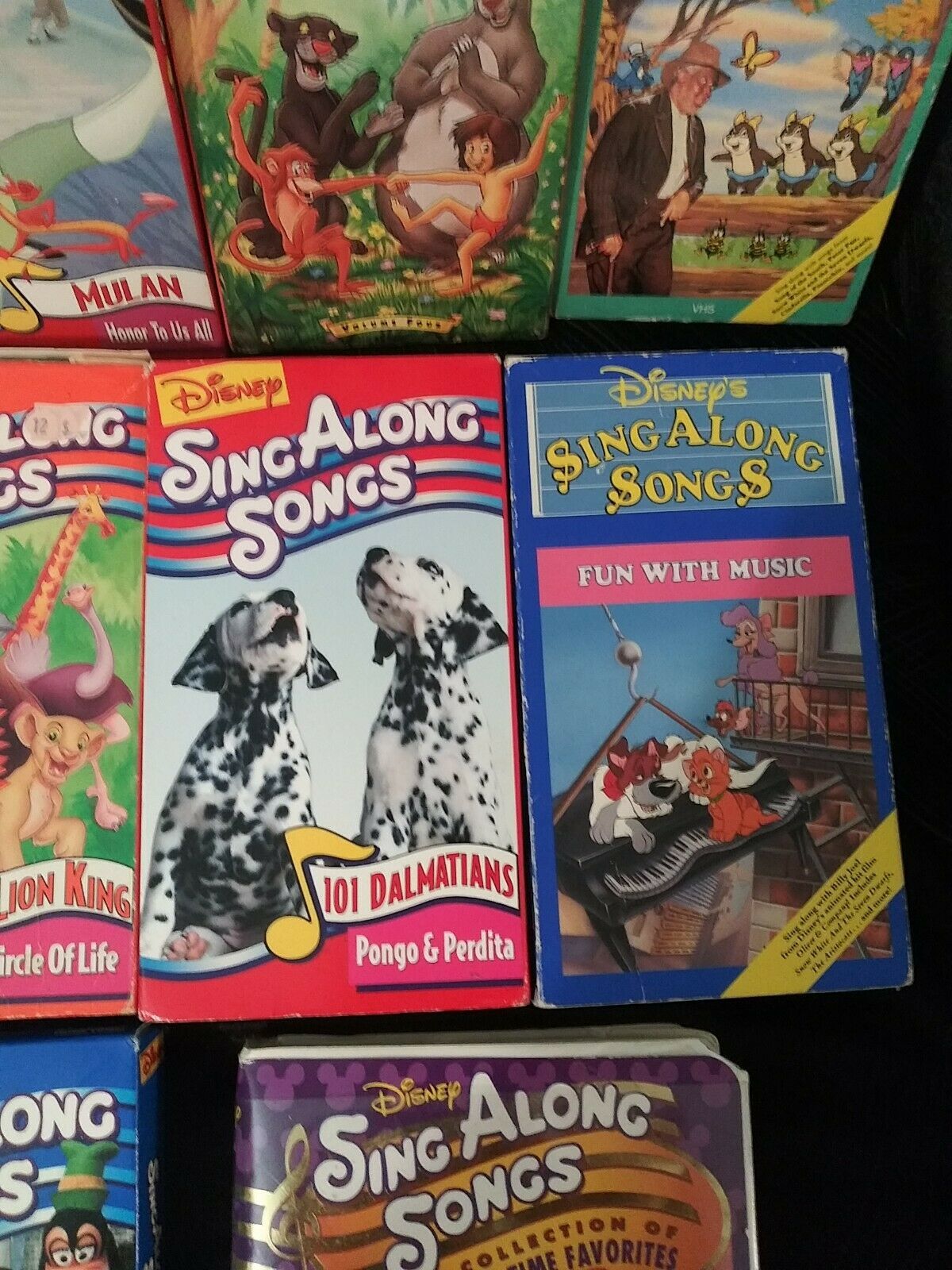 Disney Sing Along Songs Vhs Lot Of 11 Preowned Tested Oop Vhs Tapes 