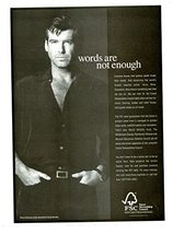 Pierce Brosnan 1 page original clipping magazine photo lot #C0677 - $5.39