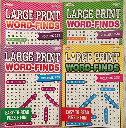 Lot of 4 Kappa LARGE PRINT Word-Finds and similar items