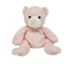 TY 2003 PLUFFIES BABY PUTTER TEDDY BEAR PINK + WHITE STUFFED ANIMAL PLUS... - $36.47