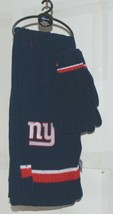Little Earth NY Giants Chenille Scarf Glove Gift Set New With Tags image 1