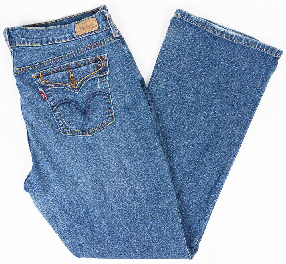 Levis 515 Bootcut Womens Jeans Button Flap Pockets Medium Wash Size 14M ...