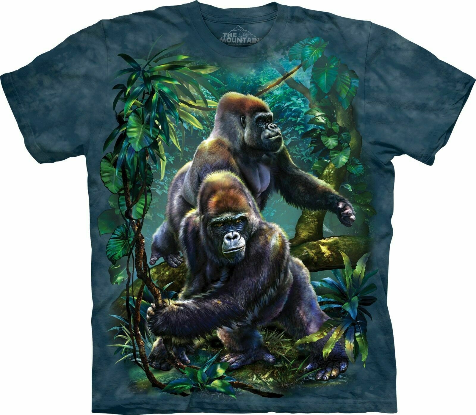 The Mountain Gorilla Jungle King Kong Primate Silverback Ape Monkey T-Shirt M-5X
