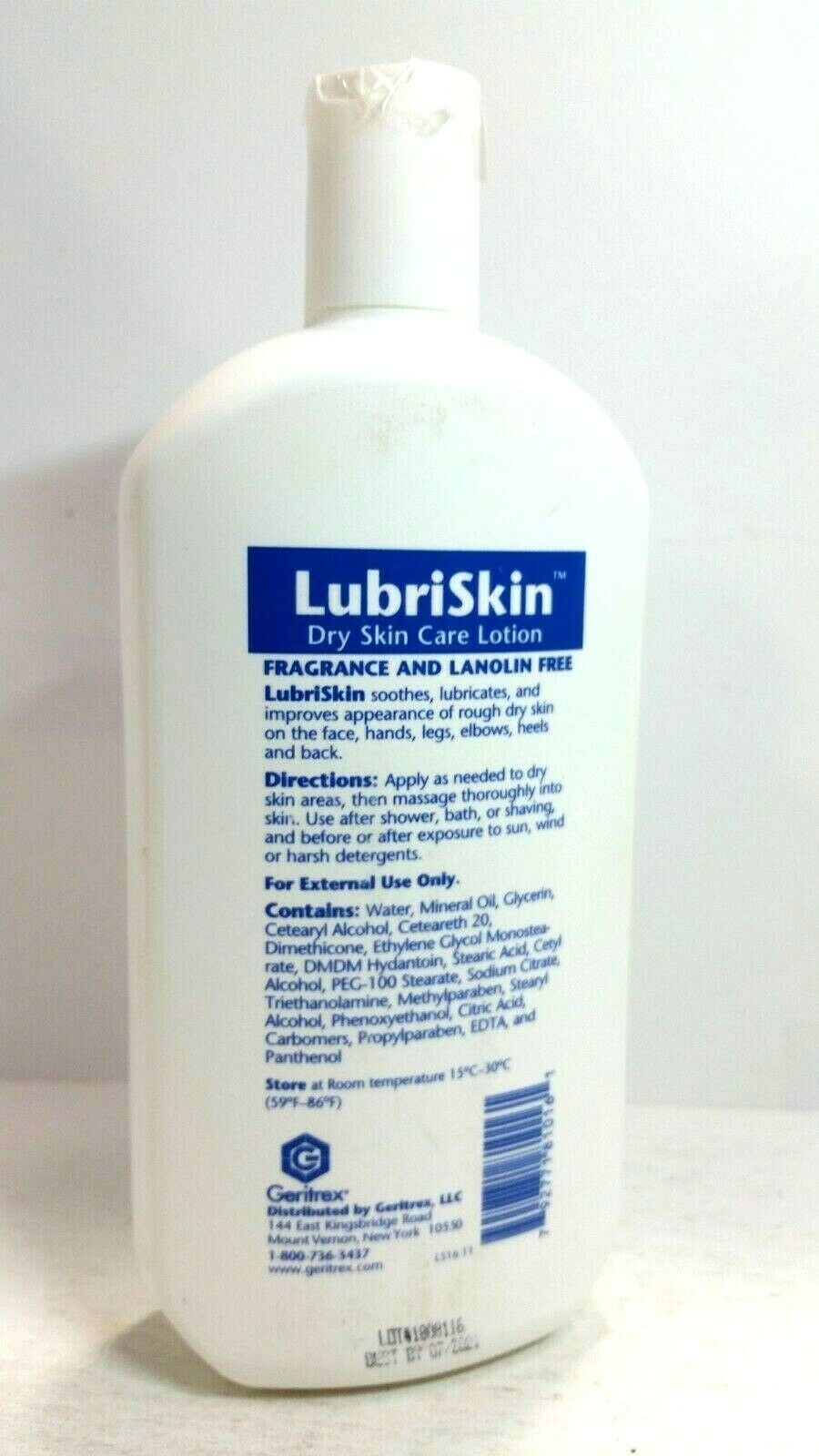 Geritrex LubriSkin Dry Skin Care Lotion, 16oz EXP 07/21 Moisturizers