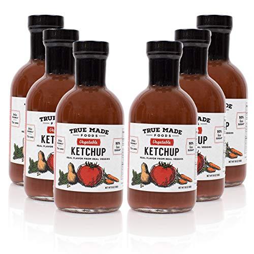 True Made Foods Vegetable Ketchup, Paleo Friendly, NonGMO, Low Sugar