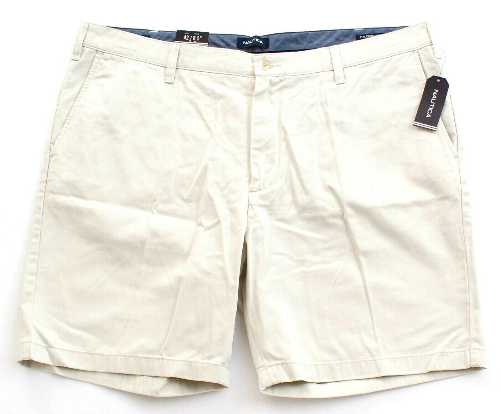 Nautica Classic Fit Stone Cotton Deck Shorts Men's NWT - Shorts