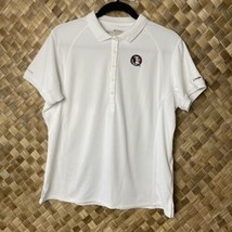 Columbia Florida State Seminoles Womens Large White Polo Shirt - $23.71