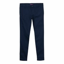 French Toast Girls Navy Blue Slim Skinny Stretch Twill Uniform Pant NEW SZ 16 - $18.46