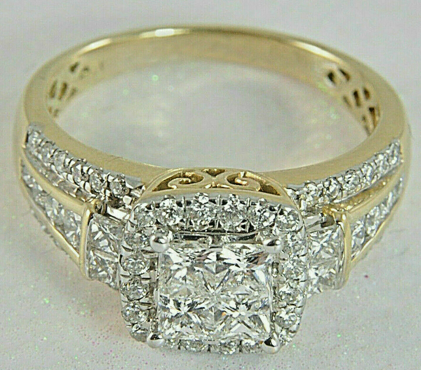 Engagement Rings Yellow Diamond Princess Cut at Anthony Enochs blog