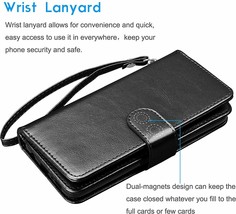 LG V60/V60 ThinQ Wallet Case Leather Flip Folio Magnetic Detachable Cover Black - $37.41
