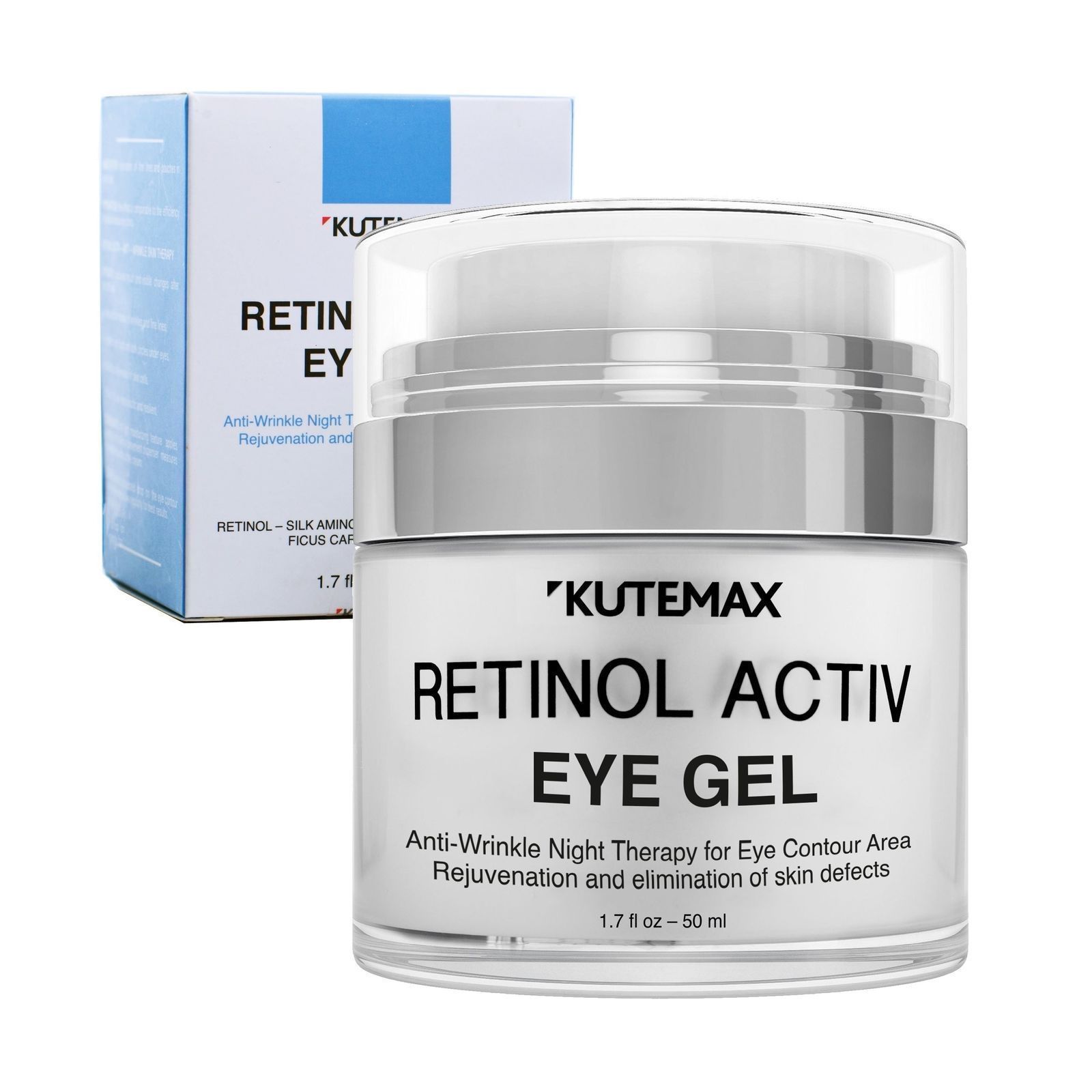 Organic Retinol Under Eye Gel Combo Eye Cream For Dark Circles Eye 