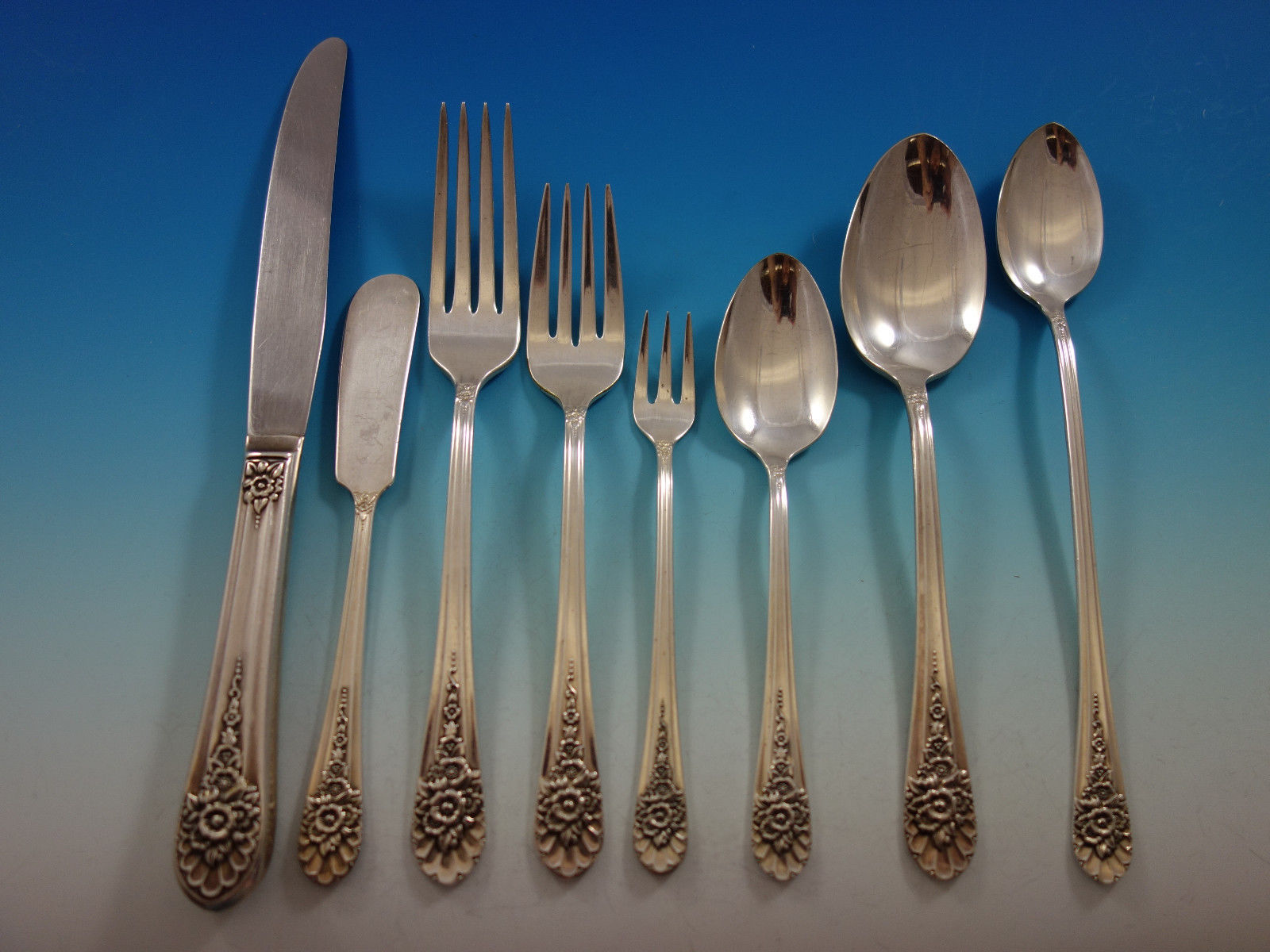 Jubilee By Wm Rogers Silverplate Flatware Set For 8 Service 80 Pieces 